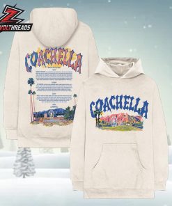 Coachella Pastels 2026 Lineup Hoodie Merchandise Limited Two Sided Unisex T-Shirt