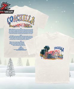 Coachella Pastels 2026 Lineup Tee Merchandise Limited Two Sided Unisex T-Shirt