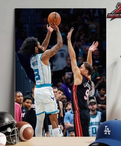 Coby White Clutch Shot Tie The Game Force OT For Hornets Against Heat Play In Game NBA 2025-2026 Home Decor Poster Canvas