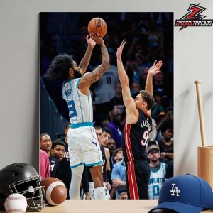 Coby White Clutch Shot Tie The Game Force OT For Hornets Against Heat Play In Game NBA 2025-2026 Home Decor Poster Canvas