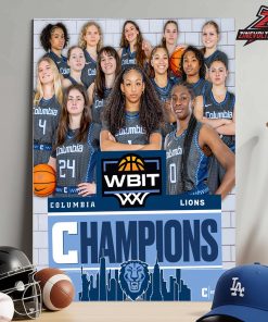 Columbia University Are 2026 WBIT Champions Home Decor Poster Canvas