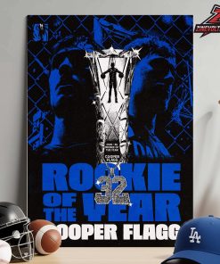 Cooper Flagg Dallas Marvericks Is The 2025-26 NBA Rookie Of The Year Home Decor Poster Canvas