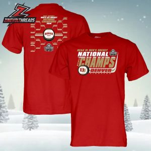 Denver Pioneers 2026 NCAA Frozen Four Men’s Ice Hockey National Champions Bracket Two Sided Unisex T-Shirt