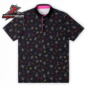 Disney A Goofy Movie Electric Ensemble RSVLTS Polo Shirt Retro Cartoon Golf Polo All-Day Shirt