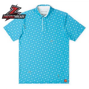Disney And Pixar Toy Story Falling With Style RSVLTS Polo Shirt Sky Cloud Pattern All-Day Golf Shirt