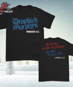 Dropkick Murphys Tour Citizen I.C.E Lyric Tee Two Sided Unisex T-Shirt