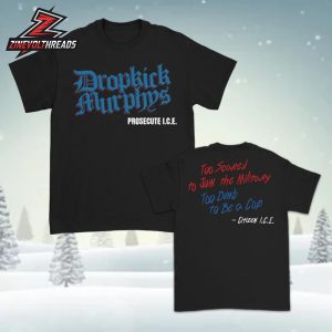 Dropkick Murphys Tour Citizen I.C.E Lyric Tee Two Sided Unisex T-Shirt