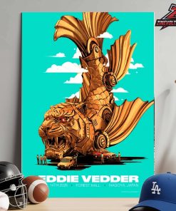 Eddie Vedder Japan Tour 2026 Artwork Venue Poster At Forest  Hall Nagoya On April 14th 2026 Home Decor Poster Canvas
