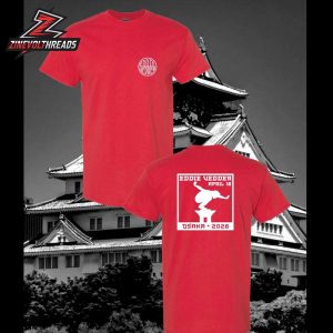 Eddie Vedder Japan Tour 2026 Hanko Event Tee At Festival Hall Osaka Japan On April 16th Two Sided Unisex T-Shirt
