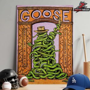 Goose The Band Artwork Event Poster By JustAJar At Fort Lauderdale Florida On April 14th-15th 2026 Home Decor Poster Canvas