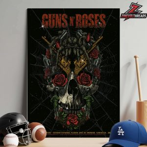 Guns N Roses Artwork Venue Poster At Estadio Estadual Kleber Jose De Andrade Cariacica BR On April 12th 2026 Home Decor Poster Canvas