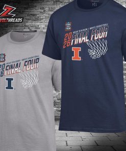 Illinois Fighting Illini 2026 NCAA Men’s Basketball Tournament March Madness Final Four Unisex T-Shirt