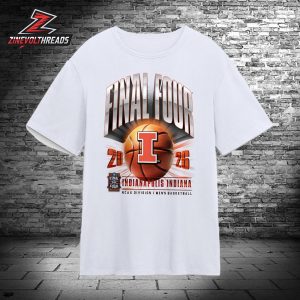 Illinois Fighting Illini NCAA 2026 Men’s Basketball Tournament March Madness Final Four Unisex T-Shirt