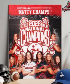 Jacksonville State Gamecocks Are 2026 NCAA Bowling National Champions Home Decor Poster Canvas