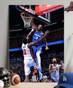 Jamal Crawford Orlando Magic Jamal Cain On Jalen Duren Hype Moment Photo Posterize Dunk NBA 2025-26 Home Decor Poster Canvas