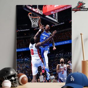 Jamal Crawford Orlando Magic Jamal Cain On Jalen Duren Hype Moment Photo Posterize Dunk NBA 2025-26 Home Decor Poster Canvas