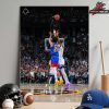 Jamal Murray Half Court Buzzer Beater Shot At Q2 Tie The Game For Denver Nuggets In First Round Playoffs With Timberwolves Home Decor Poster Canvas