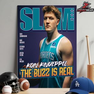 Kon Knueppel Charlotte Hornets On Slam 261 Cover Magazine The Buzz Is Real Home Decor Poster Canvas
