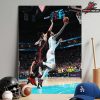 LaMelo Ball Charlotte Hornets Game Winning Shot Moment Against The Miami Heat In Play-In Tournament NBA 2025-26 Home Decor Poster Canvas