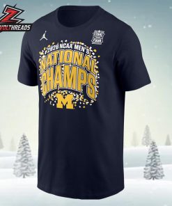 Michigan Wolverines 2026 NCAA Men’s Basketball National Champions Confetti Celebration Unisex T-Shirt