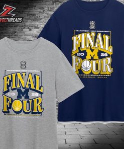 Michigan Wolverines 2026 NCAA Men’s Basketball Tournament Final Four March Madness Unisex T-Shirt