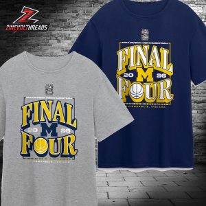 Michigan Wolverines 2026 NCAA Men’s Basketball Tournament Final Four March Madness Unisex T-Shirt