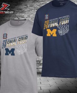Michigan Wolverines 2026 NCAA Men’s Basketball Tournament March Madness Final Four Unisex T-Shirt