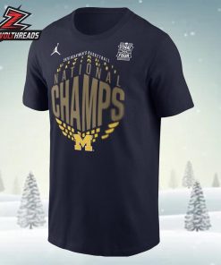 Michigan Wolverines Men’s Basketball National Champions Locker Room Unisex T-Shirt