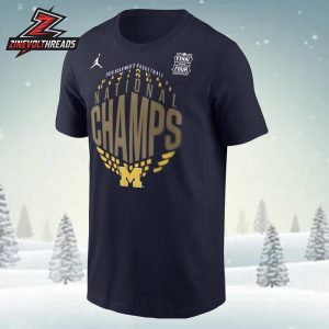 Michigan Wolverines Men’s Basketball National Champions Locker Room Unisex T-Shirt