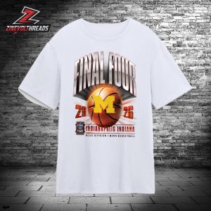 Michigan Wolverines NCAA Men’s Basketball Tournament 2026 Final Four March Madness Unisex T-Shirt