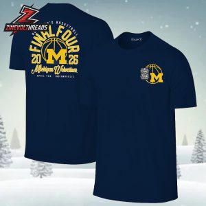 Michigan Wolverines NCAA Men’s Basketball Tournament 2026 March Madness Final Four Two Sided Unisex T-Shirt
