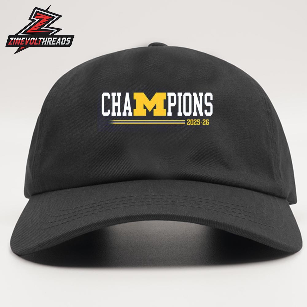 Michigan Wolverines National Champions 2025-26 Domination Scores Snapback Classic Hat Cap Michigan Wolverines National Champions 2025-26 Domination Scores Snapback Classic Hat Cap