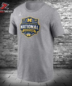 Michigan Wolverines Nike 2026 Men’s Basketball National Champions Official Team Logo Unisex T-Shirt