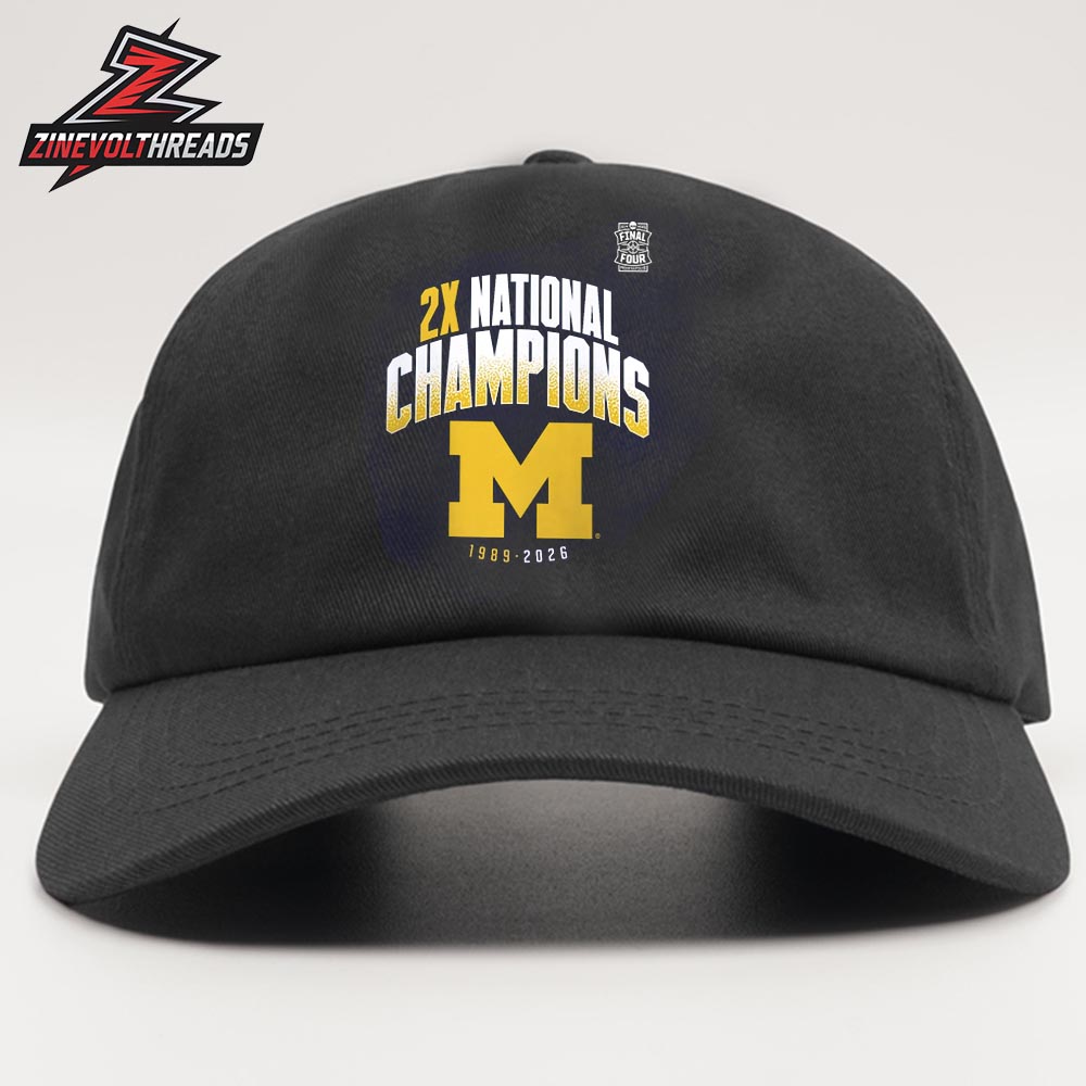Michigan Wolverines Two-Time NCAA Men's Basketball National Champions Post Move Snapback Classic Hat Cap Michigan Wolverines Two-Time NCAA Men's Basketball National Champions Post Move Snapback Classic Hat Cap