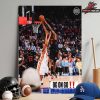 Jamal Murray Half Court Buzzer Beater Shot At Q2 Tie The Game For Denver Nuggets In First Round Playoffs With Timberwolves Home Decor Poster Canvas