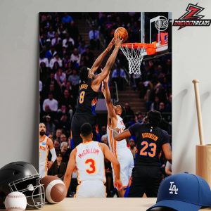 OG Anunoby New York Knicks Posterize Dunk Picture Moment In First Round Playoff Versus Hawks Home Decor Poster Canvas