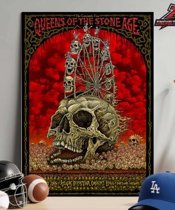 Queens Of The Stone Age Venue Poster For Show At Arlene Schnitzer Concert Hall Portland Oregon On April 27th 2026 Home Decor Poster Canvas
