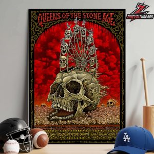 Queens Of The Stone Age Venue Poster For Show At Arlene Schnitzer Concert Hall Portland Oregon On April 27th 2026 Home Decor Poster Canvas