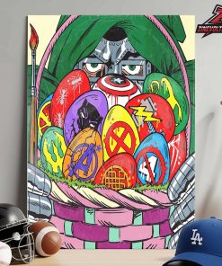 Robert Downey Jr Dr Doom New Ig Post Artwork For Easter Day Dr Doom With Easter Eggs Avengers X-Men Fantastic Four Home Decor Poster Canvas