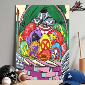 Robert Downey Jr Dr Doom New Ig Post Artwork For Easter Day Dr Doom With Easter Eggs Avengers X-Men Fantastic Four Home Decor Poster Canvas