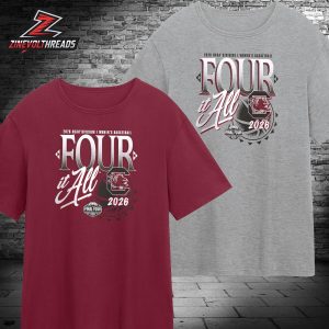 South Carolina Gamecocks 2026 NCAA Women’s Basketball Tournament March Madness Final Four Zone Move Unisex T-Shirt