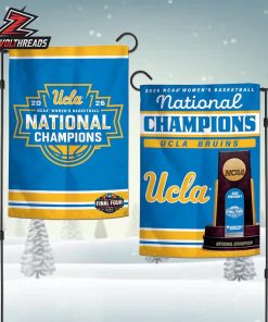UCLA Bruins 2026 NCAA March Madness Women’s Basketball National Champions Double Sided Garden House Flag