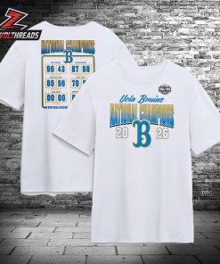 UCLA Bruins 2026 NCAA Women’s Basketball National Champions Schedule Two Sided Unisex T-Shirt