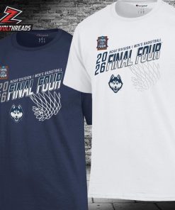 UConn Huskies 2026 NCAA Men’s Basketball Tournament Final Four March Madness Unisex T-Shirt