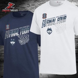 UConn Huskies 2026 NCAA Men’s Basketball Tournament Final Four March Madness Unisex T-Shirt