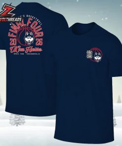 UConn Huskies March Madness Final Four 2026 NCAA Men’s Basketball Tournament Two Sided Unisex T-Shirt