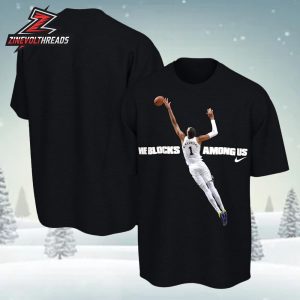Victor Wembanyama San Antonio Spurs Nike Unisex 2026 NBA Defensive Player Of The Year Tee He Blocks Among Us Unisex T-Shirt