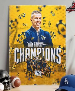 West Virginia Mountaineers Are The College Basketball Crown 2026 Champions Home Decor Poster Canvas