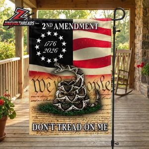 250th Anniversary American Independence Day 2nd Amendment 1776 2026 Gadsden Dont Tread On Me Garden House Flag