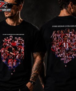 Antoine Griezmann Leyenda Rojiblanca Shirt Atletico Madrid Tribute Graphic Tee Two Sided Unisex T-Shirt